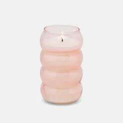 Paddywax Glass Ribbed Candle -gift shop RE1203