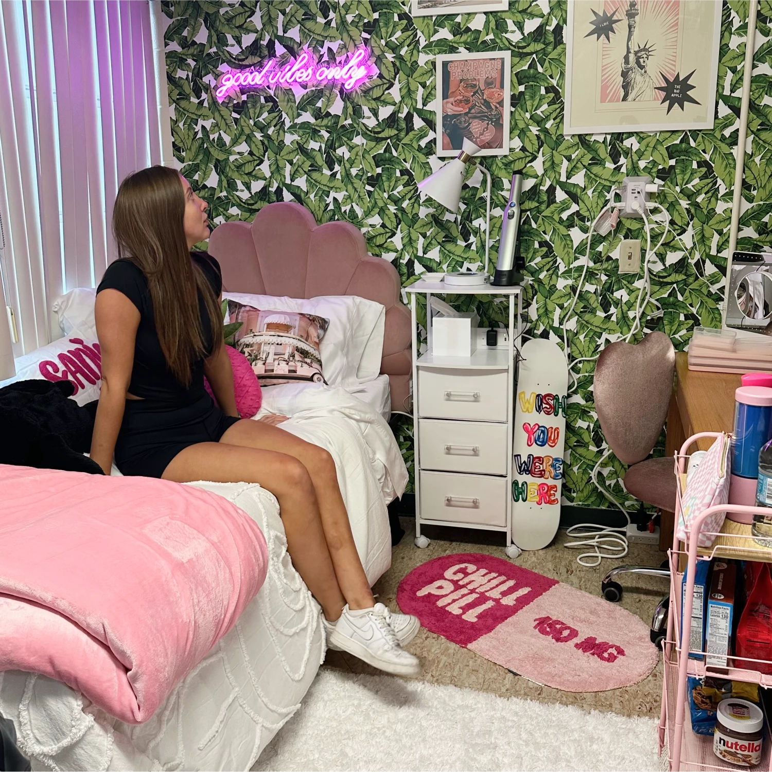 Washable Chill Pill Shaped Accent Rug 5 Washable Chill Pill Shaped Accent Rug - Image 3