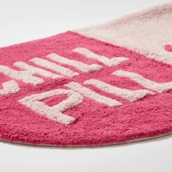 Washable Chill Pill Shaped Accent Rug 10 Washable Chill Pill Shaped Accent Rug -gift shop Rug Chill Pill 005