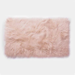 Faux Fur Rug -gift shop Rug Dusty Rose 0203