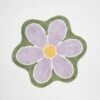 Washable Flower Shaped Accent Rug