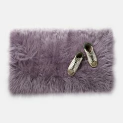Faux Fur Rug -gift shop Rug Purple Shoe 0188