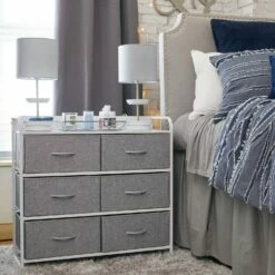 Cameron Charging 6-Drawer Storage Unit -gift shop SixDrawerCart Detail 004