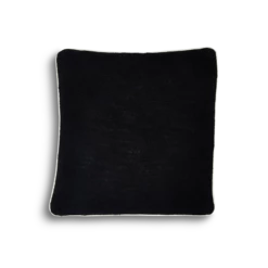 Charlie Cotton Square Pillow Cover -gift shop Solid Contrast Piping Square Pillow Cover BLK WHT 006 a97c3334 ce5b 49b7 ab4a ab191199ada6