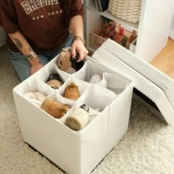 Carter Collapsible Storage Ottoman Chair -gift shop Storage CollapsibleHopeStorageOttomanChair