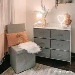 Carter Collapsible Storage Ottoman Chair -gift shop Storage HopeCollapsibleStorageOttomanChair