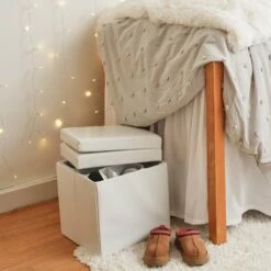 Carter Collapsible Storage Ottoman Chair -gift shop Storage HopeCollapsibleStorageOttomanCube