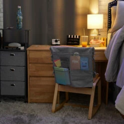 Kayla Over The Chair Pocket Organizer -gift shop Storage OverTheChairOrganizerGrey 18