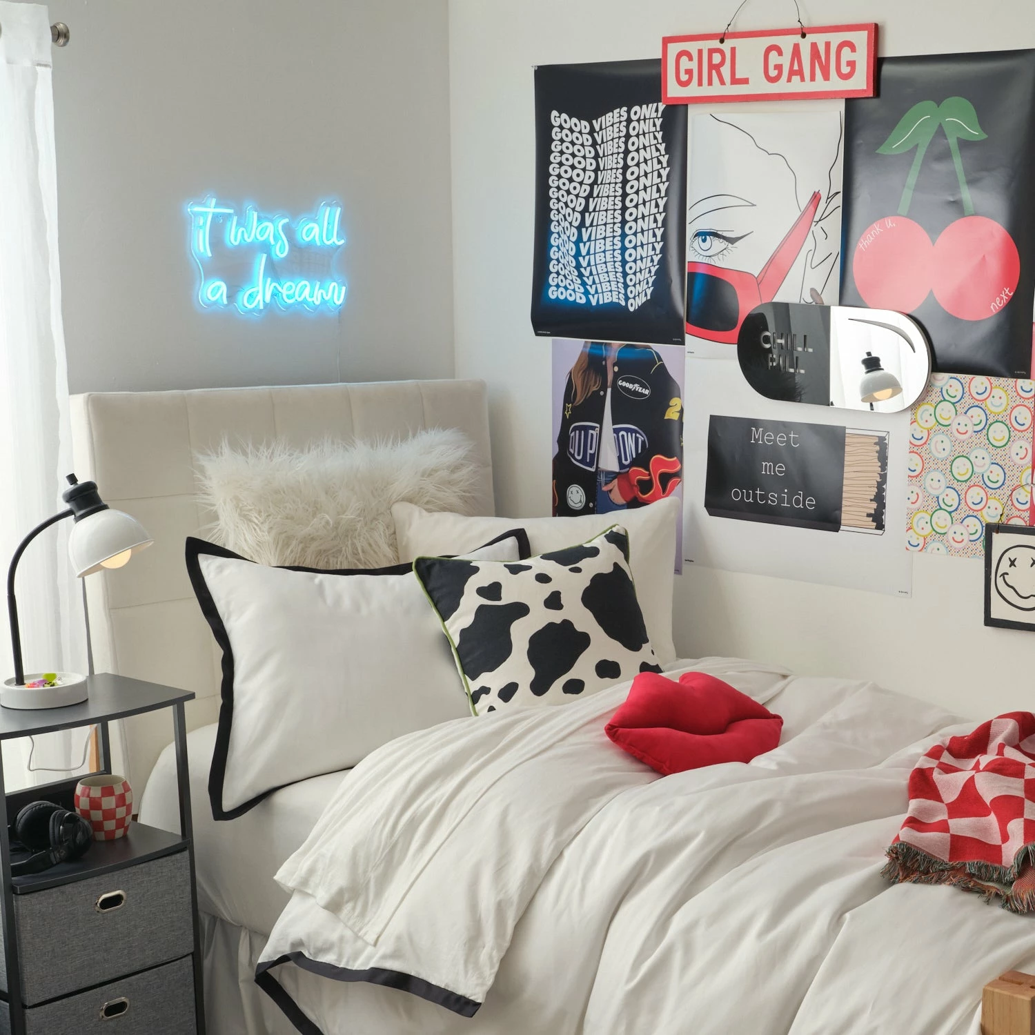 Poppy Cow Print Square Pillow Cover 6 Poppy Cow Print Square Pillow Cover - Image 4