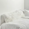 Simone Faux Mongolian Body Pillow Cover -gift shop THROP BDYPLW MONGO WTE 1 be952945 ff4e 479a 987d c4e3363f1b76