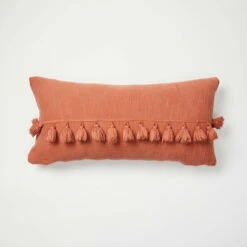Harper Tassel Lumbar Pillow Cover -gift shop Tassel Lumbar Pillow Cover Terracotta 003 1 3a129a26 6ac6 495b bd73 f59fd07497e5