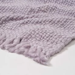 Emme Chunky Knit Throw Blanket 39 Emme Chunky Knit Throw Blanket -gift shop ThrowBlanket ChunkyKnit Lavender 002
