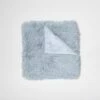 Shaggy Faux Fur Throw Blanket -gift shop ThrowBlanket ShaggyMink DustyBlue 002