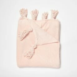 Madison Plush Tassel Throw Blanket