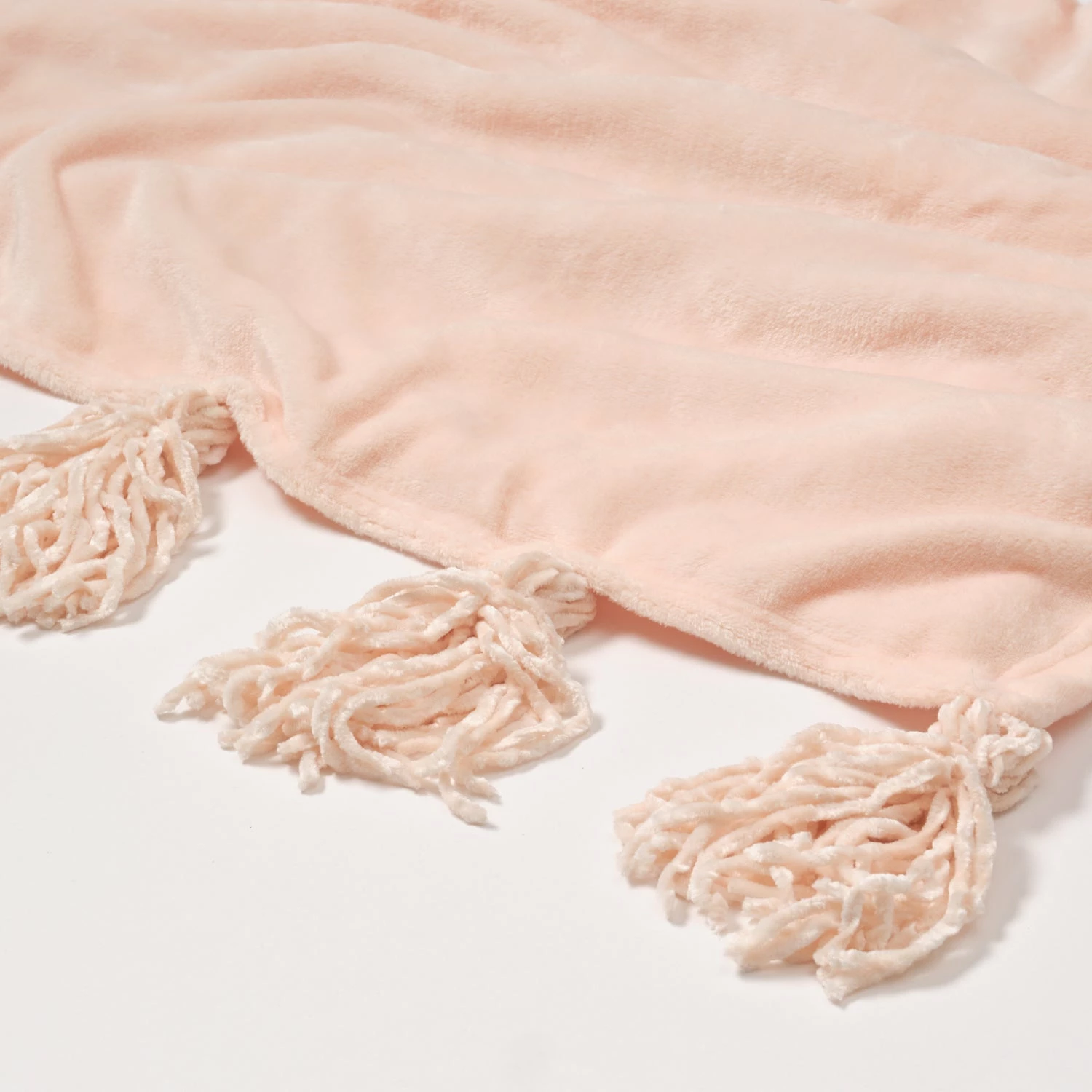 Madison Plush Tassel Throw Blanket 4 Madison Plush Tassel Throw Blanket - Image 2