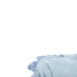 Madison Plush Tassel Throw Blanket 23 Madison Plush Tassel Throw Blanket -gift shop ThrowBlanket Tassel DustyBlue VIS 0052