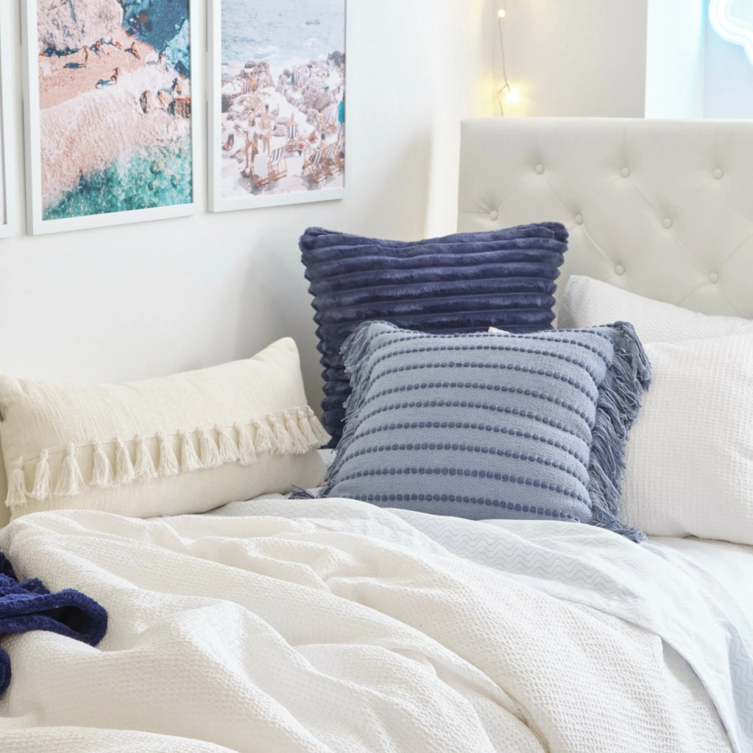 Jordan Plush Ribbed Square Pillow 3 Jordan Plush Ribbed Square Pillow - Image 2