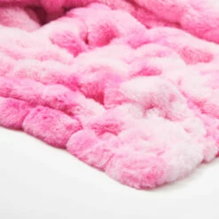 Leah Tie Dye Faux Fur Throw 16 Leah Tie Dye Faux Fur Throw -gift shop TieDye Faux Fur Throw Blanket HotPink 008