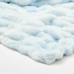 Leah Tie Dye Faux Fur Throw 20 Leah Tie Dye Faux Fur Throw -gift shop TieDye Faux Fur Throw Blanket LightBlue 007