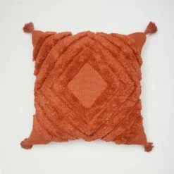 Siena Tufted Diamond Square Pillow Cover -gift shop Tufted Diamond Square Pillow Cover Terracotta 005 a11a08e8 0d0d 4e3a 9362 620b66d85f51