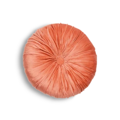 Bridgette Velvet Round Pillow -gift shop Velvet Round Pillow Terracotta 003