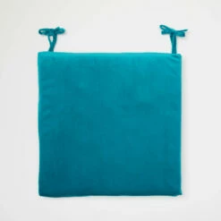 Bridgette Velvet Seat Cushion -gift shop Velvet Seat Cushion Teal 004