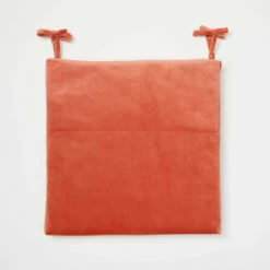 Bridgette Velvet Seat Cushion -gift shop Velvet Seat Cushion Terracotta 008